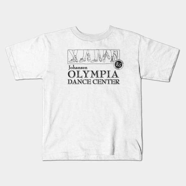 Olympia Dance Studio - Black Kids T-Shirt by olympiadancecenter